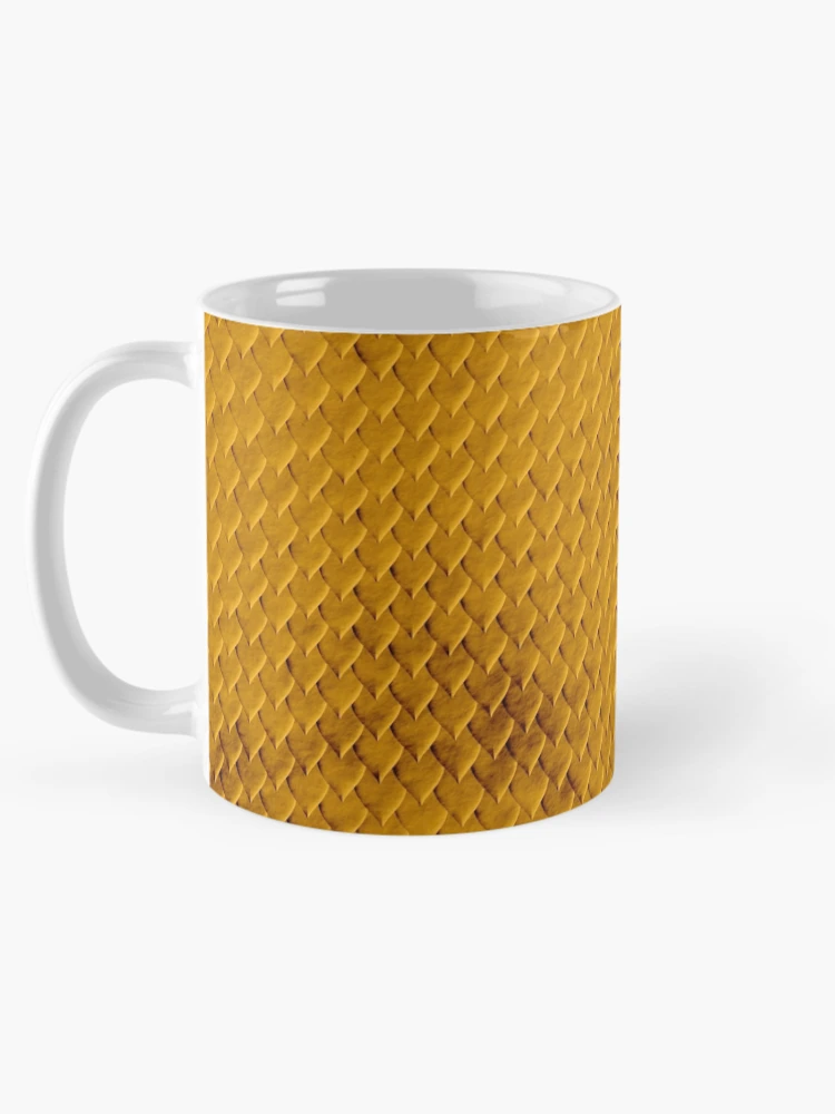 Thumbnail 5 of 6, Coffee Mug, Snake Skin - Gold [Roufxis-Rb] designed and sold by RoufXis.