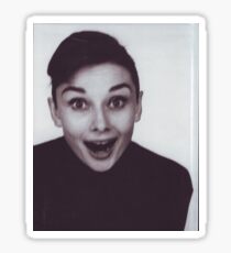 audrey hepburn candid fun Sticker