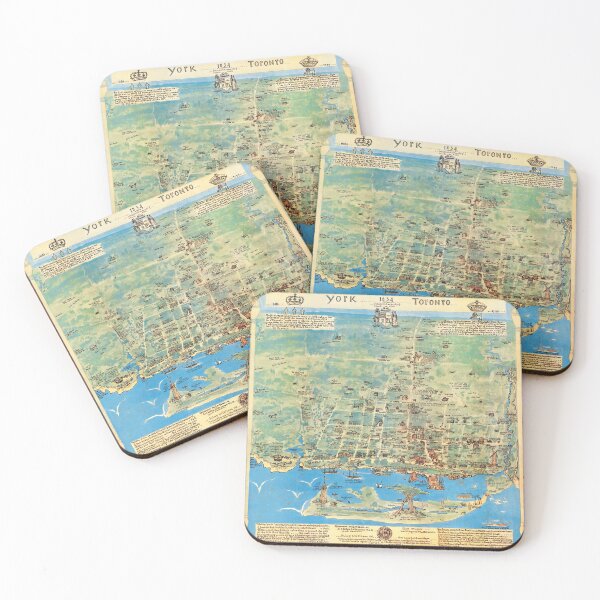 Item preview, 1834 Vintage Map of Toronto / York designed and sold by Gin  Neko.