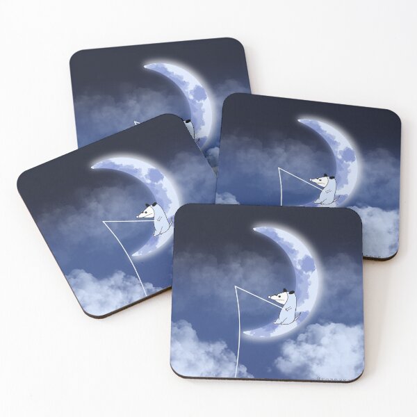 Item preview, Possum Fishing on the Moon designed and sold by Roanasaurus.