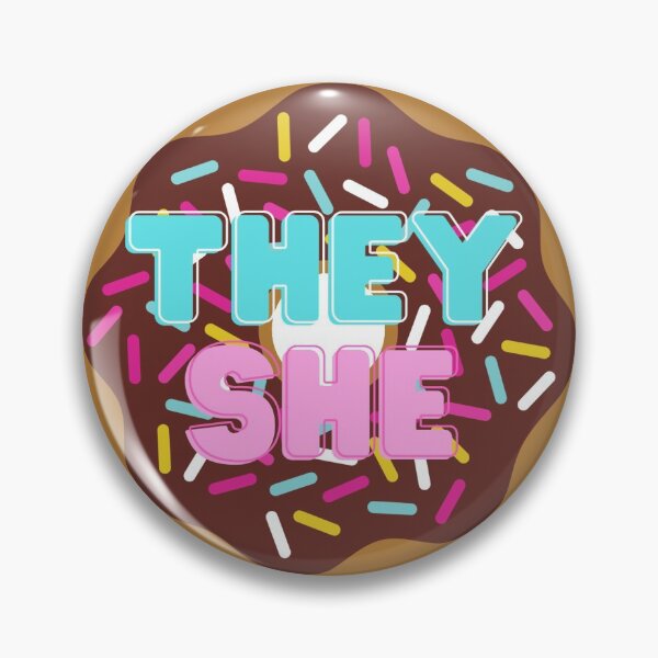 Item preview, They She Donut Pronouns designed and sold by LyssaByssa.