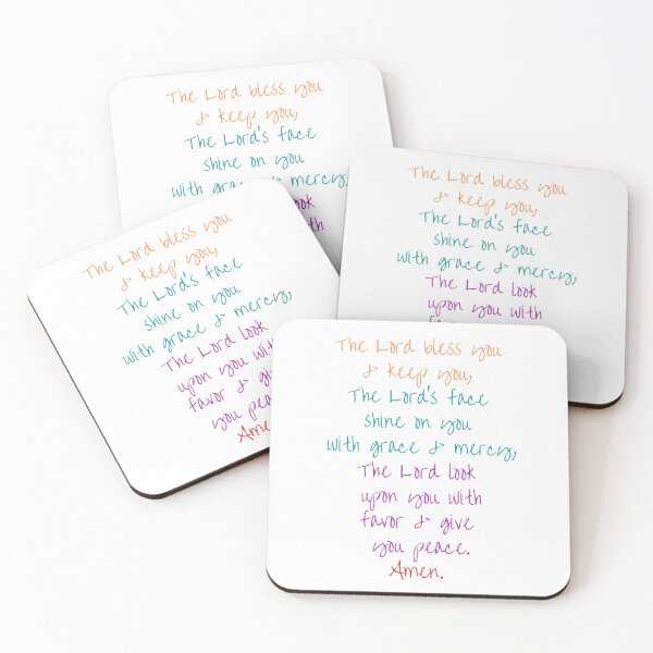 Item preview, Benediction written in colorful cursive (no gendered pronouns) designed and sold by CheekyGrace.