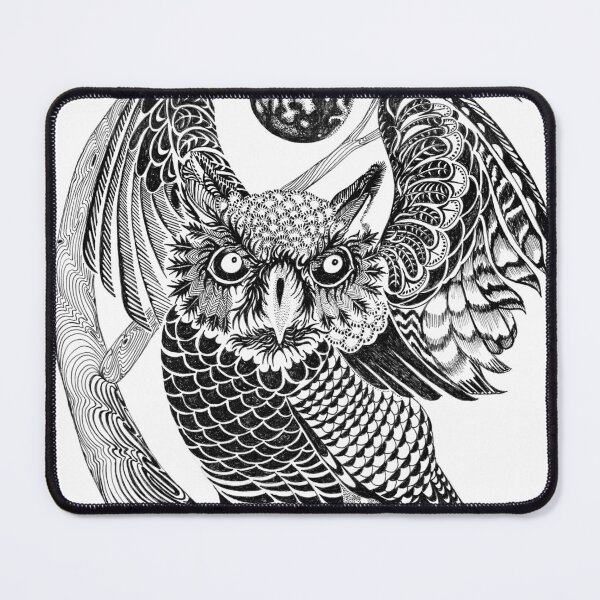 Item preview, Owl Negative (only visible on light colored background) designed and sold by QuixoteRidge.