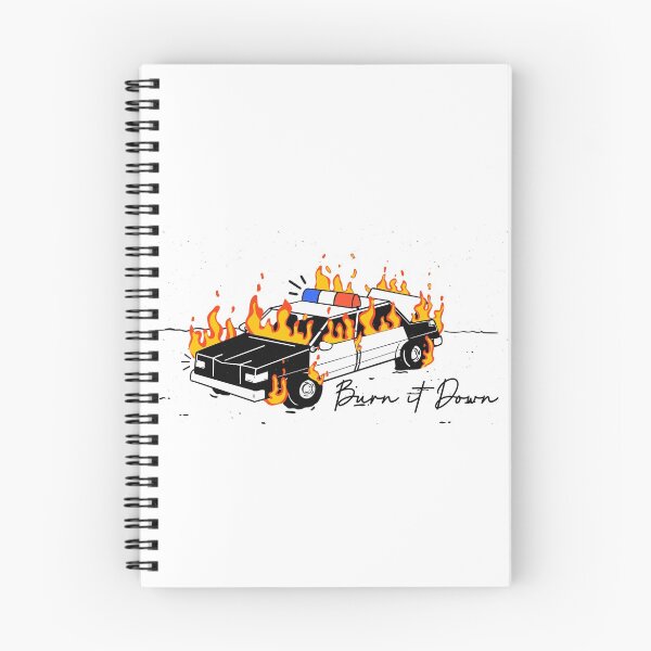 Item preview, Police car in flames designed and sold by RADYdesign87.