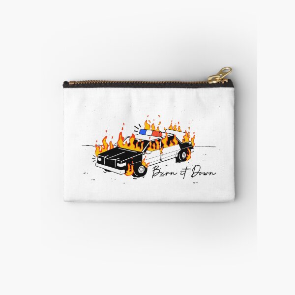 Item preview, Police car in flames designed and sold by RADYdesign87.