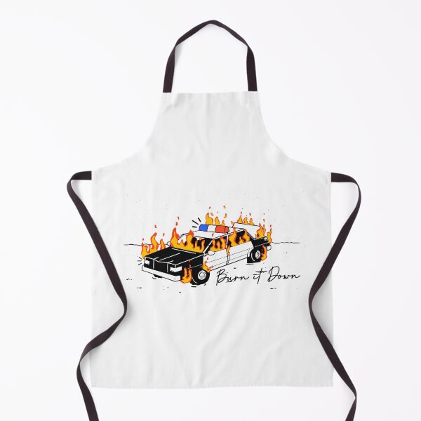 Item preview, Police car in flames designed and sold by RADYdesign87.