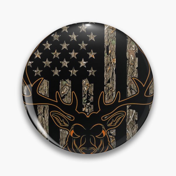 Item preview, Deer Hunter American Flag Tree Camouflage Deer Hunting designed and sold by PiaGobel.