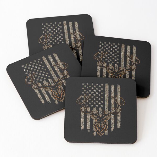Item preview, Deer Hunter American Flag Tree Camouflage Deer Hunting designed and sold by PiaGobel.