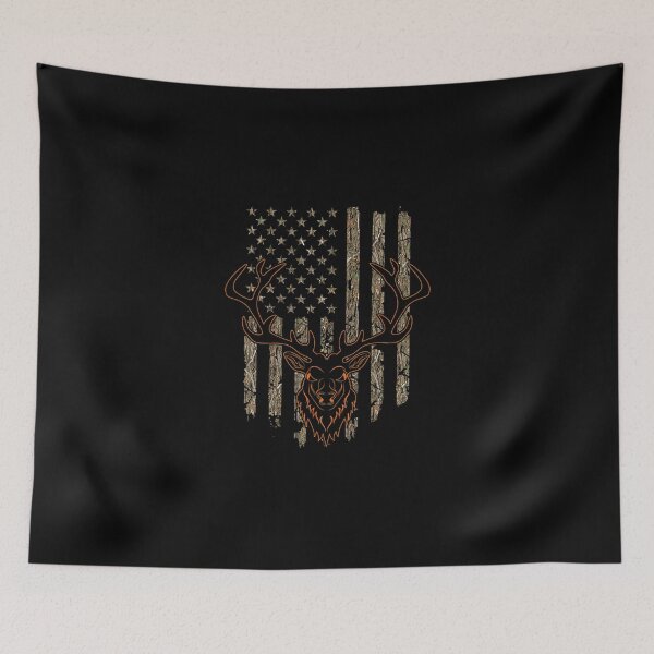 Item preview, Deer Hunter American Flag Tree Camouflage Deer Hunting designed and sold by PiaGobel.