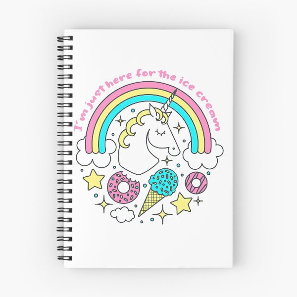 Item preview, Im Just Here For The Ice Cream, Ice Cream Lover, Unicorn, Ice Cream designed and sold by graphic-genie.