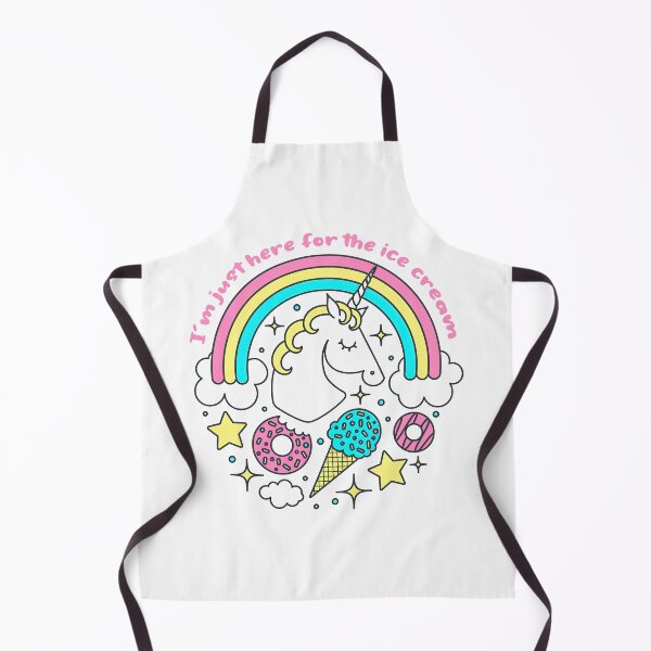 Item preview, Im Just Here For The Ice Cream, Ice Cream Lover, Unicorn, Ice Cream designed and sold by graphic-genie.