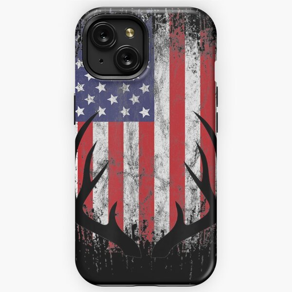  iPhone SE Case,Camouflage Tree Trunk and Skull Deer