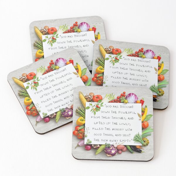 Item preview, Magnificat surrounded by vegetables  designed and sold by CheekyGrace.