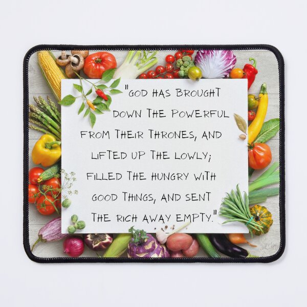 Item preview, Magnificat surrounded by vegetables designed and sold by CheekyGrace.