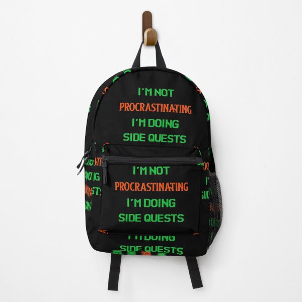 Item preview, I´m Not Procrastinating I´m Doing Side Quests. Funny Lazy Gamer´s Excuse designed and sold by Rebel-Design.