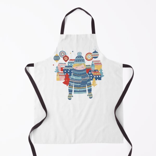 Item preview, Scandi Girl Blue Christmas designed and sold by moosemtndesign.