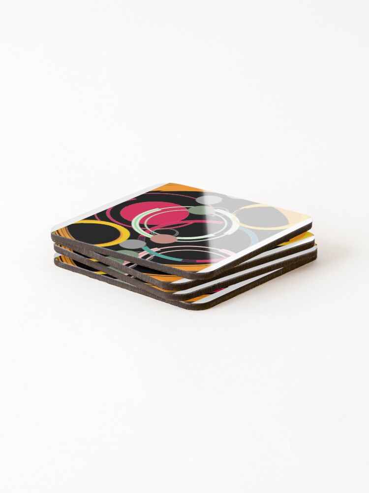 Thumbnail 4 of 5, Coasters (Set of 4), Circles designed and sold by Rene-Martin.