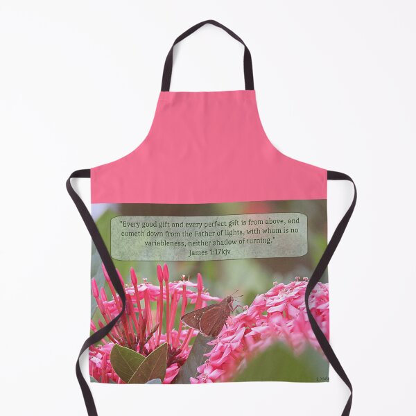 Item preview, James 1:17 with Skipper and Pink Flowers designed and sold by Linda Walsh.