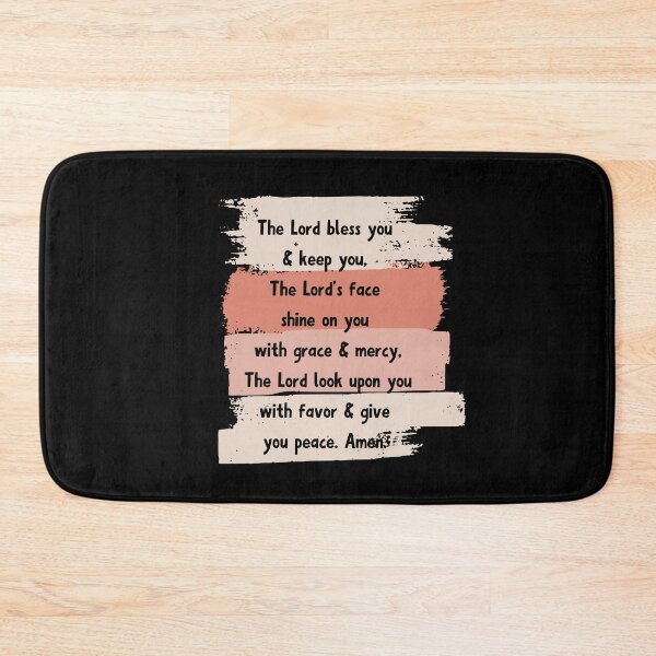 Item preview, Aaronic benediction from the book of Numbers, black font (no gendered pronouns)  designed and sold by CheekyGrace.