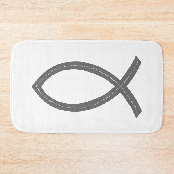 Item preview, Ichthus | Christian Fish Symbol | Gray designed and sold by KJVCalligraphy.