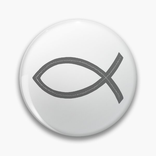 Item preview, Ichthus | Christian Fish Symbol | Gray designed and sold by KJVCalligraphy.