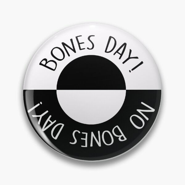 Item preview, Bones Day forecast - black and white designed and sold by stickersbyLexy-.