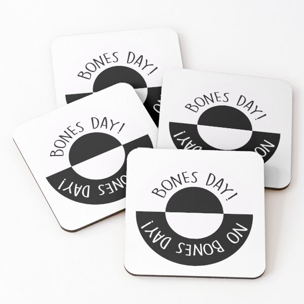 Item preview, Bones Day forecast - black and white designed and sold by stickersbyLexy-.