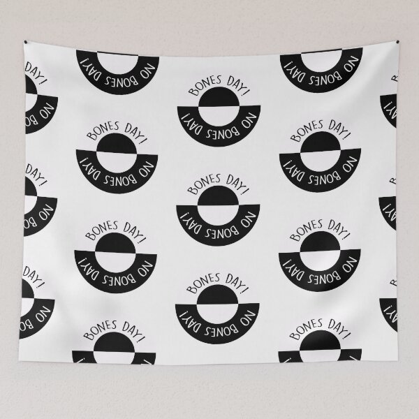 Item preview, Bones Day forecast - black and white designed and sold by stickersbyLexy-.