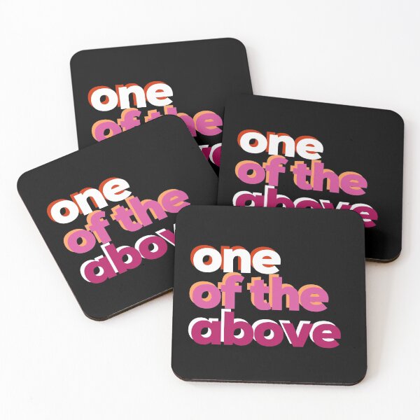 Item preview, One of the Above. Lesbian Pride designed and sold by Subtle Pride Shop.