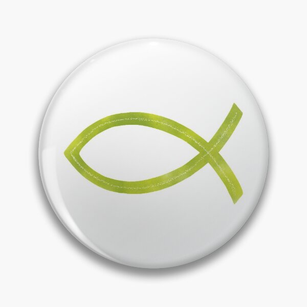 Item preview, Ichthus | Christian Fish Symbol | Olive Watercolor designed and sold by KJVCalligraphy.