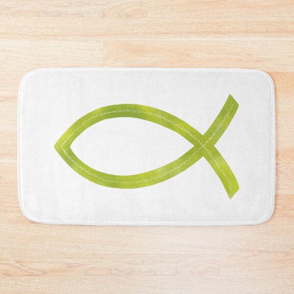 Item preview, Ichthus | Christian Fish Symbol | Olive Watercolor designed and sold by KJVCalligraphy.