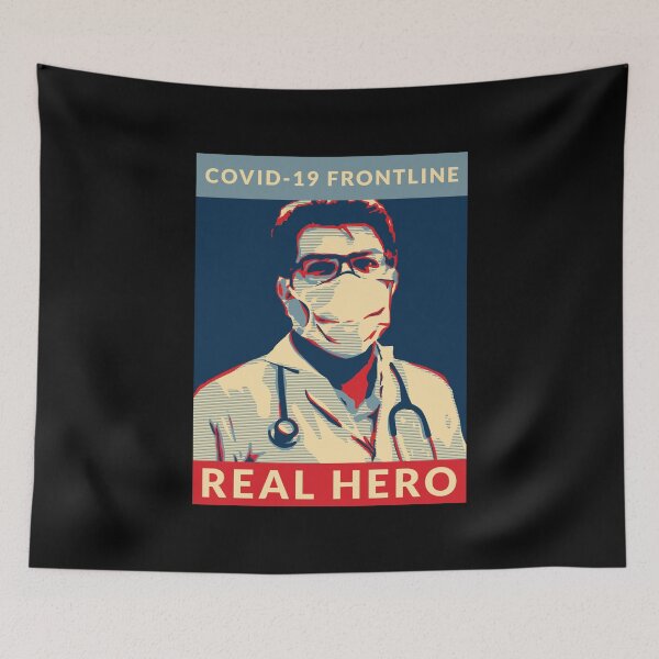 Item preview, Real Hero - Covid-19 Frontline designed and sold by StarsForgers.