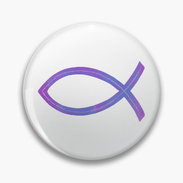 Item preview, Ichthus | Christian Fish Symbol | Purple designed and sold by KJVCalligraphy.