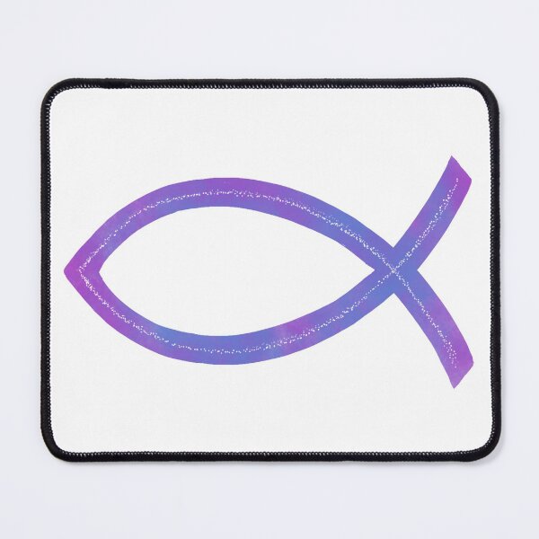 Item preview, Ichthus | Christian Fish Symbol | Purple designed and sold by KJVCalligraphy.