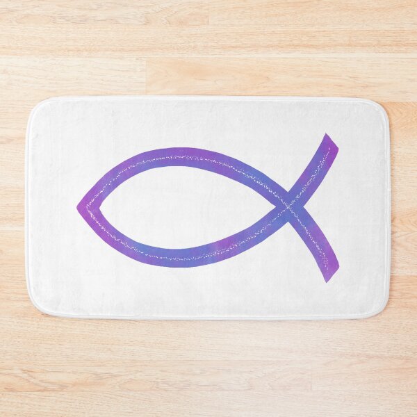 Item preview, Ichthus | Christian Fish Symbol | Purple designed and sold by KJVCalligraphy.