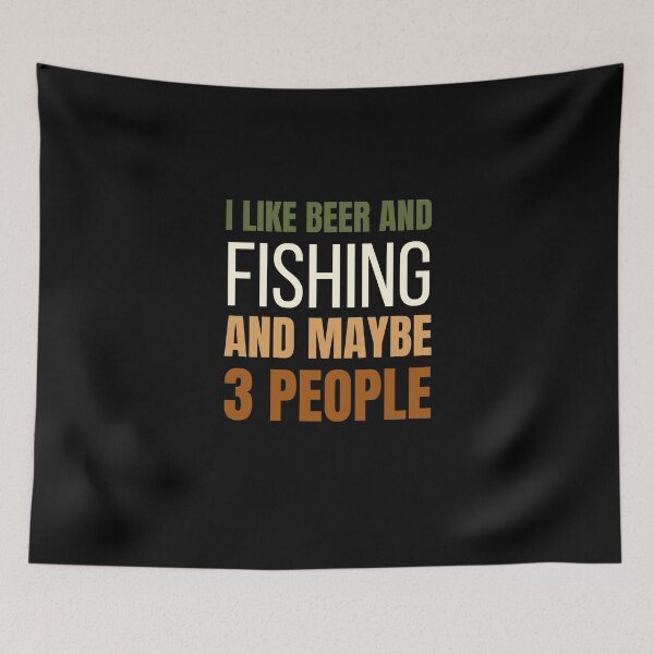 Item preview, I Like Beer and Fishing designed and sold by Crafty-Mornings.