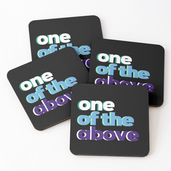 Item preview, One of the Above Gay Pride. Gay Men Pride designed and sold by Subtle Pride Shop.