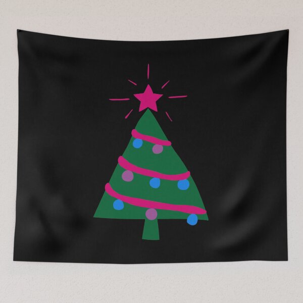 Item preview, Ugly Bi Christmas Tree. Bisexual Pride designed and sold by Subtle Pride Shop.