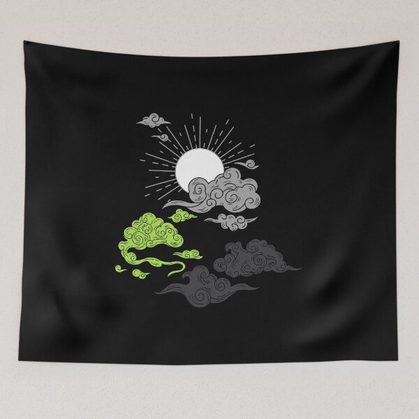 Item preview, Sun and Clouds Nonbinary. Agender Pride designed and sold by Subtle Pride Shop.