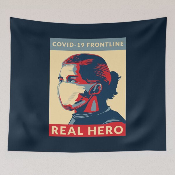 Item preview, Real Hero - Covid-19 Frontline designed and sold by StarsForgers.