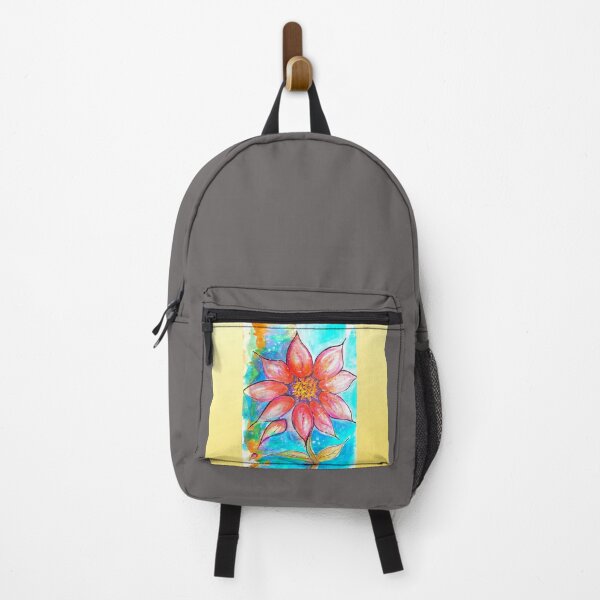 Item preview, Flower Falling Pedals Teal and Yellow background designed and sold by signsofapril.