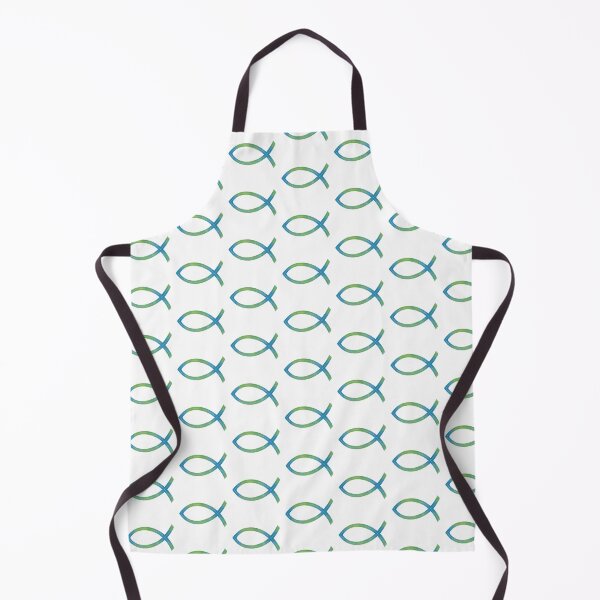 Item preview, Ichthus | Christian Fish Symbol | Blue-Green designed and sold by KJVCalligraphy.