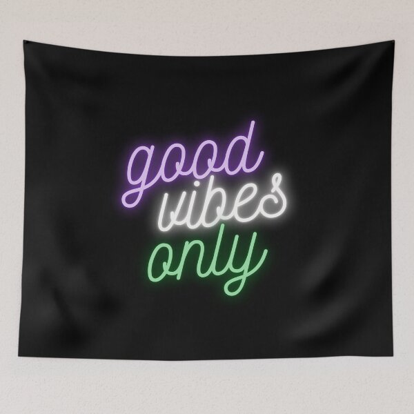 Item preview, Good Vibes Only. Genderqueer Pride designed and sold by Subtle Pride Shop.