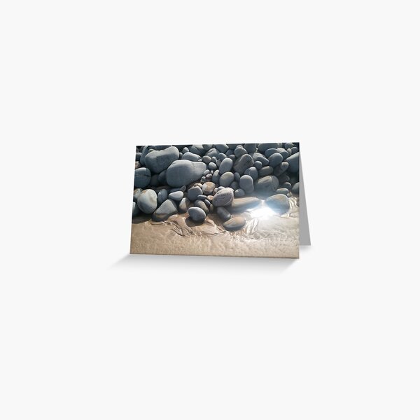 on the beach Greeting Card