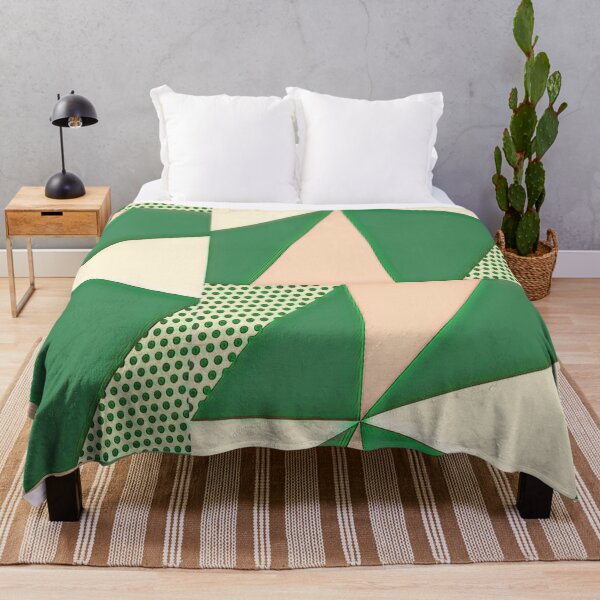 Item preview, Beautiful Geometric Green Pattern, Decorative Background designed and sold by docferds.