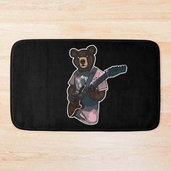 Item preview, Bear Playing Guitar designed and sold by wildjellybeans.