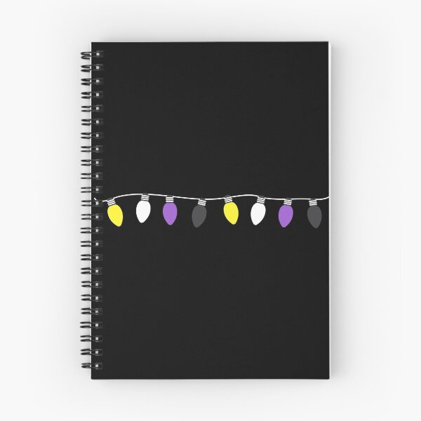Item preview, Christmas Lights Non Binary Flag. Nonbinary Pride designed and sold by Subtle Pride Shop.