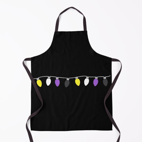 Item preview, Christmas Lights Non Binary Flag. Nonbinary Pride designed and sold by Subtle Pride Shop.