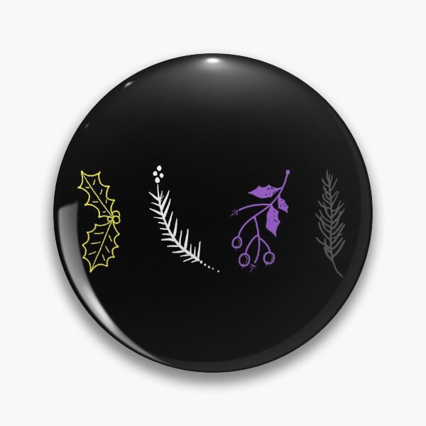 Item preview, Winter Plants Non Binary Flag Colors. Nonbinary Pride designed and sold by Subtle Pride Shop.