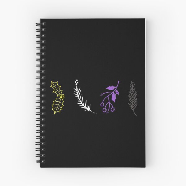 Item preview, Winter Plants Non Binary Flag Colors. Nonbinary Pride designed and sold by Subtle Pride Shop.